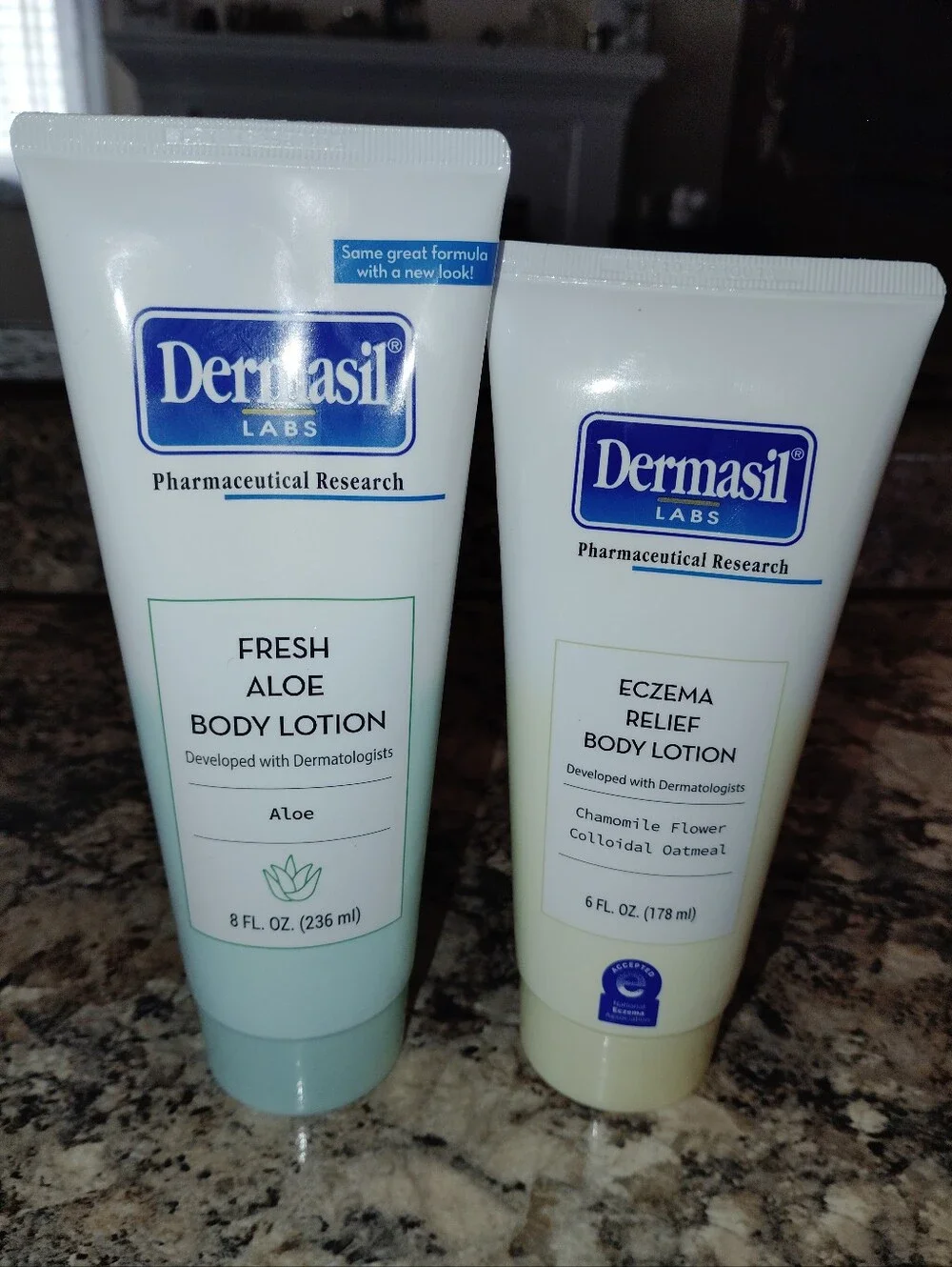 Dermasil Fresh Aloe Body Lotion — Light Green Hydrating Formula